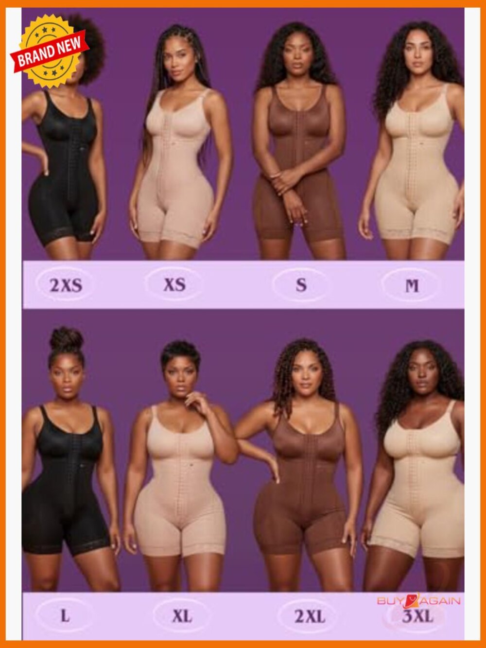 Stage 1 Faja Colombianas with Bra Shapewear Post Surgery Compression Butt Lift - Picture 6 of 7